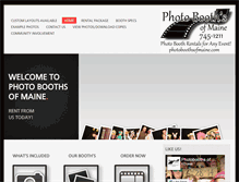 Tablet Screenshot of photoboothsofmaine.com
